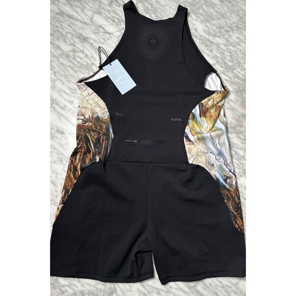 Nike Women’s XXL Drake Nocta Run Unitard Leotard Black Camo NEW FB1792-010 - Picture 3 of 16